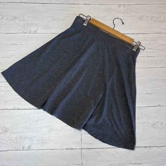 Caslon Skirt Womens SZ Small Gray Modal School Girl Comfy Super Soft Mini Preppy - Picture 1 of 9